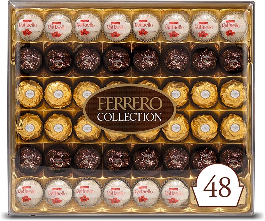 Ferrero Collection Premium Gourmet Assorted Hazelnut Milk Chocolate, Dark Chocolate and Coconut, ... | Amazon (US)