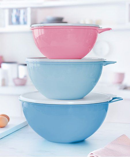 Pink & Blue Sheerly Elegant Six-Piece Thatsa Bowl Set | Zulily