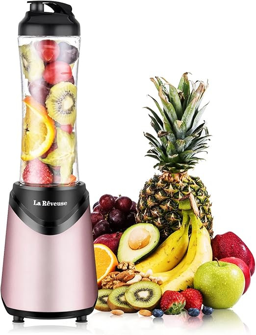 La Reveuse Smoothies Blender Personal Size 300 Watts with 18 oz BPA Free Portable Travel Sports B... | Amazon (US)