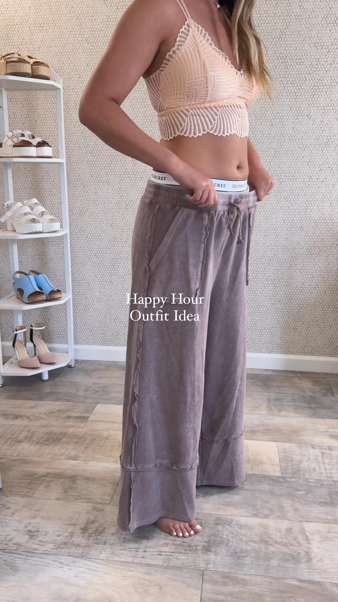 Margs & martini’s on me 🍸😘 I found these new comfy wide leg lounge pants at Boujee Boutique so they are only available on TikTok @staycozywithjess. I’ll tag the rest of the fit here & size details are below ✨

Outfit & Size Guide (5’6” 160lbs 34C)
Scallop bralette: Amazon size medium
Embroidered vest: Amazon size large
Wide leg sweatpants: Boujee Boutique size large
Platform sandals: Top Moda TikTok Shop (also on Amazon)
Navajo pearls: Amazon
Bracelets: Amazon
Claw clip: TikTok Shop? Haha

Feel free to comment with questions 🤍

Best,
- Jess


#outfitidea #midsizefashion #ootd #outfitinspo #outfitideas #happyhour #brunchoutfit #daydate #summeroutfit #casualoutfit #springoutfit #comfy #comfylook #bohooutfit #amazonfashion #vest

#LTKVideo #LTKStyleTip #LTKMidsize
