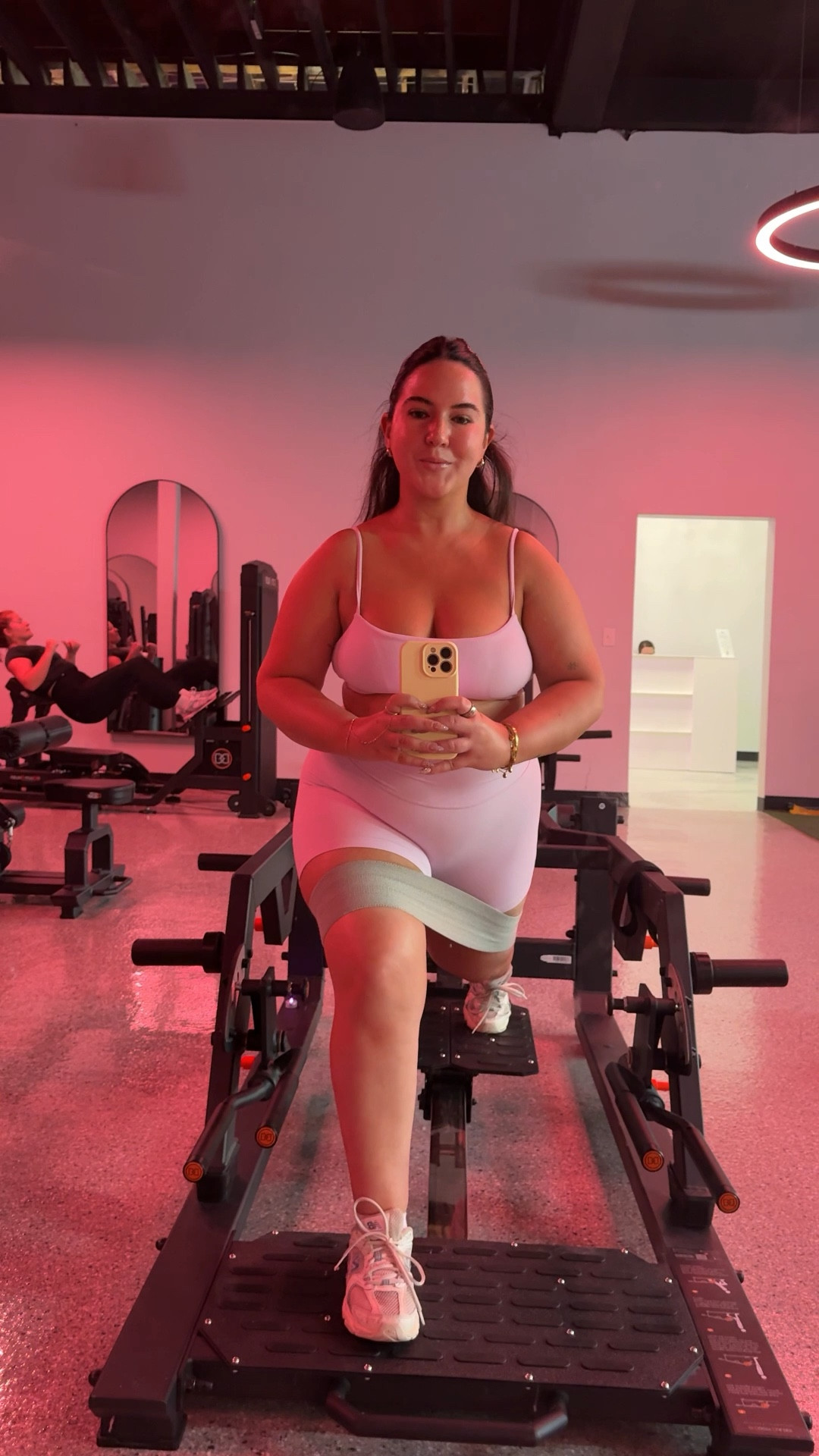 new year, cuter activewear!!! 🌸🩰 wearing a M top & L bottom // workout outfits, gym fits, size 10 gym fits 

#LTKActive #LTKMidsize #LTKFindsUnder50