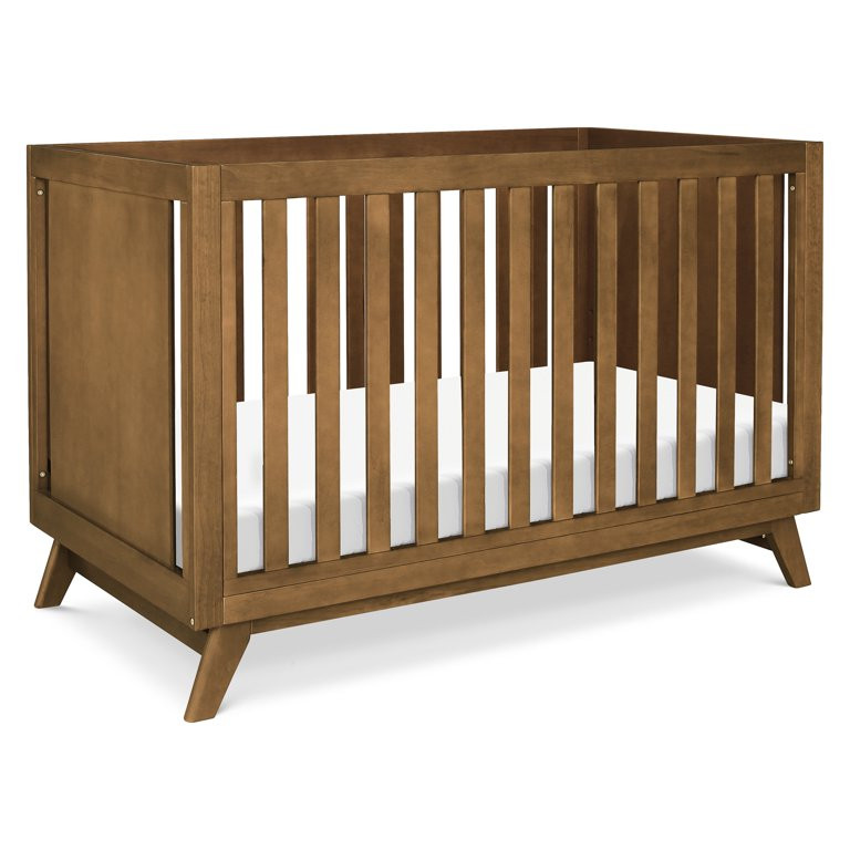 DaVinci Otto Pine Wood 3-in-1 Convertible Crib in Walnut - Walmart.com | Walmart (US)