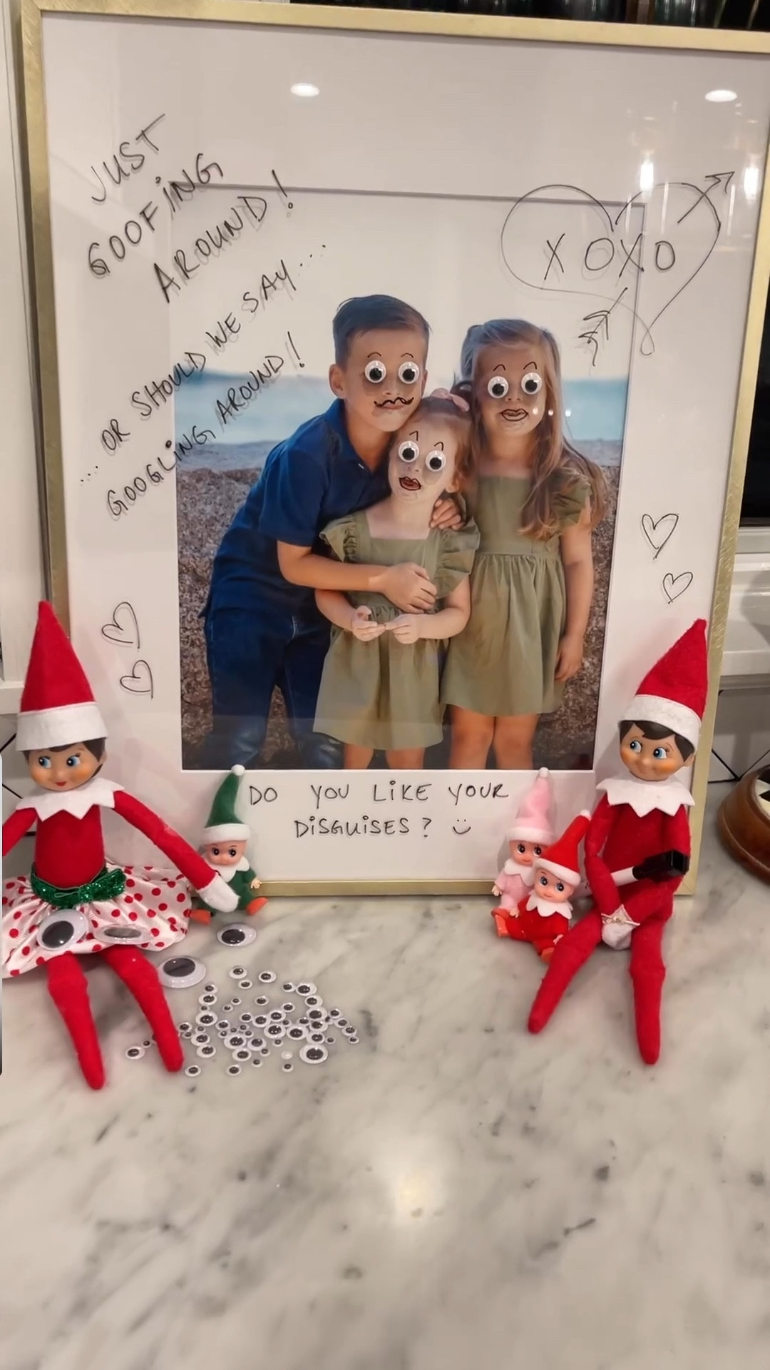Elf on the shelf idea, silly elf on the shelf ideas, googly eyes, boy elf, girl elf, mini elf, funny elf on the shelf.

#LTKSeasonal #LTKHoliday #LTKkids