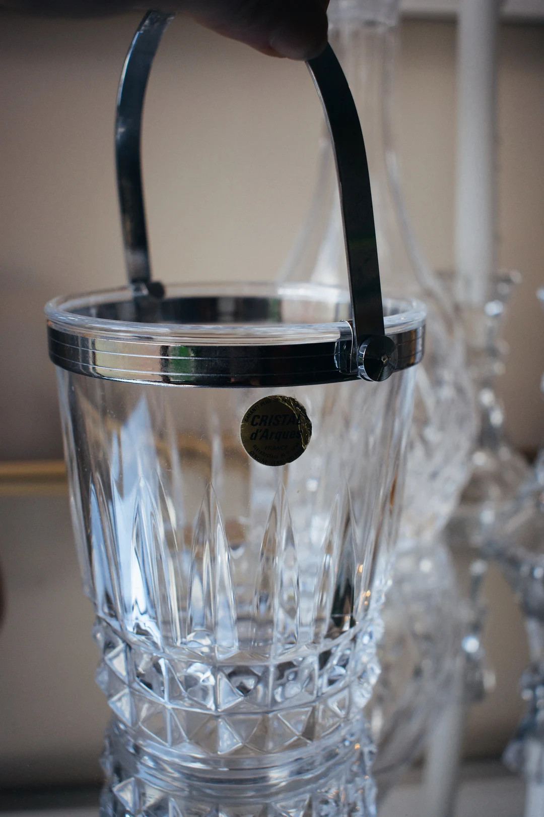 Vintage 1980s Luminarc Cristal D’arques Petite Personal Ice Bucket - Etsy | Etsy (US)