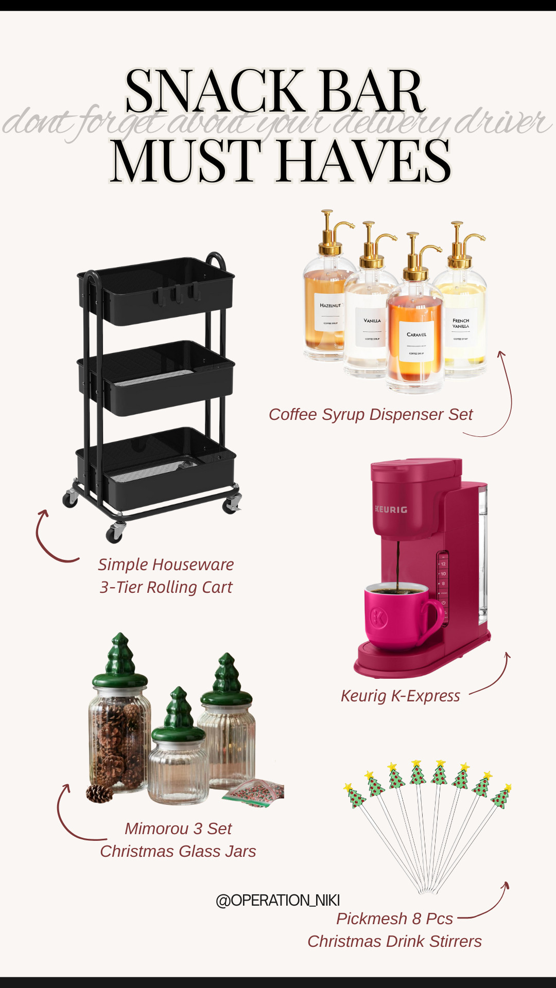 A small setup that makes a big difference 🤍
Putting together a snack bar is an easy way to say thank you to the delivery drivers who keep things moving every day. Thoughtful, simple, and always appreciated — it’s one of those gestures that just feels right.

Follow for more @OPERATION_NIKI on IG, TikTok, & Facebook 💛
#DeliveryDriverThanks 

#SnackBarSetup #HomeIdeas #ThoughtfulLiving #AmazonFinds #EverydayGestures #HomeInspo #OrganizedHome #OperationNiki 

 #LTKGiftGuide #LTKHome #LTKFindsUnder100