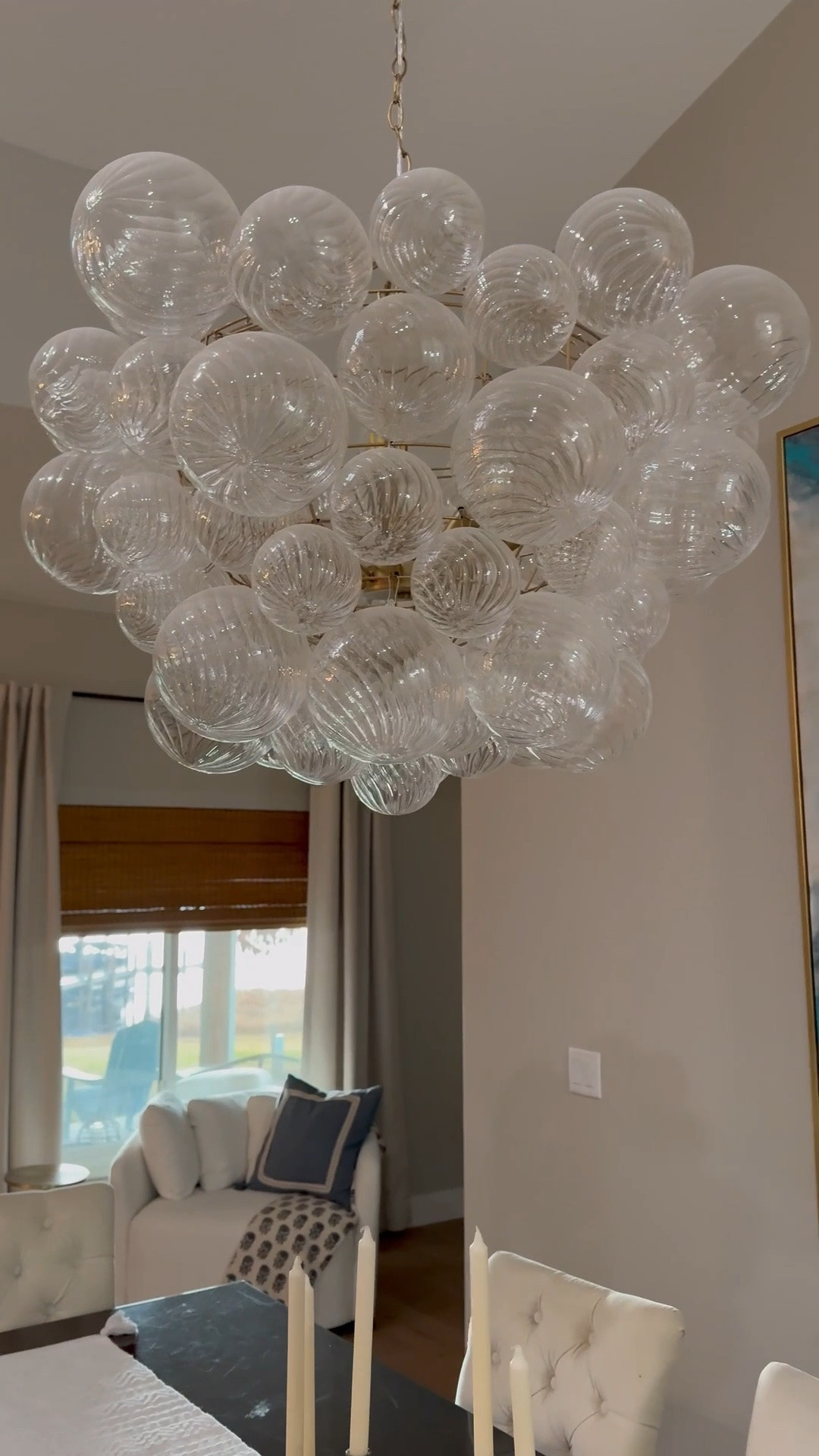 Love my bubble chandelier!  Glass globe chandelier, home decor

#LTKHome #LTKdayinmylife #LTKvlog
