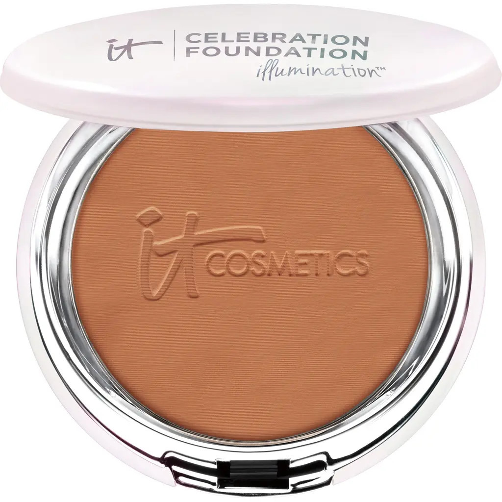 IT Cosmetics Celebration Foundation Illumination™ Full Coverage Anti-Aging Hydrating Powder Foundation in Deep (W) at Nordstrom | Nordstrom