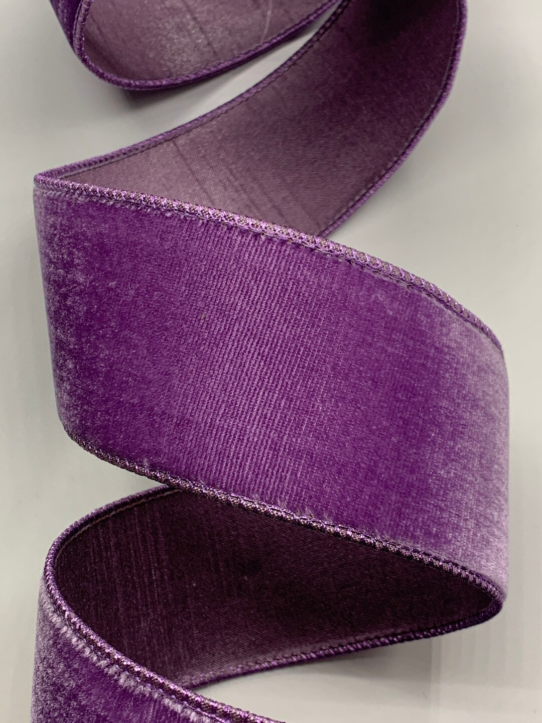 2.5" Violet Velvet Luster Ribbon ~ Farrisilk ~ Designer Ribbon ~ 10 Yard Roll - Etsy | Etsy (US)