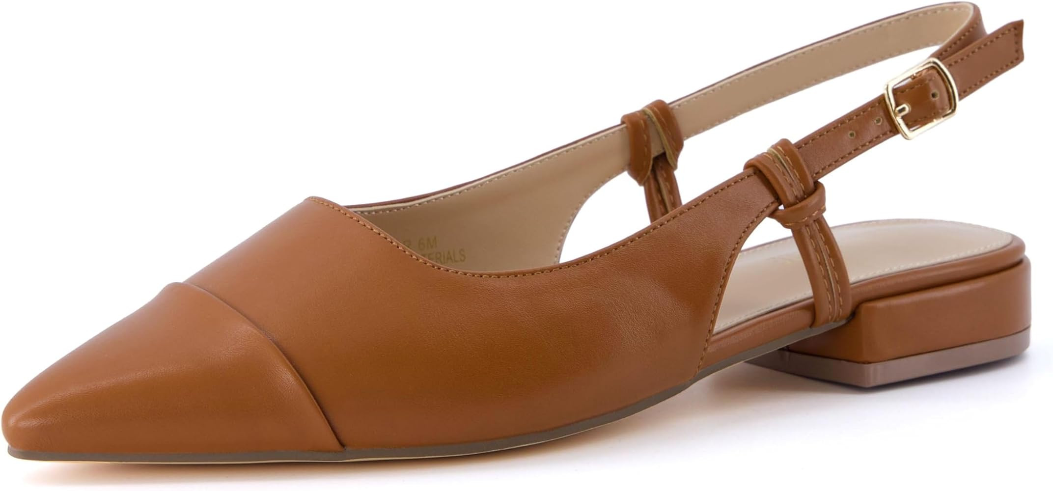 CUSHIONAIRE Women's Forever Pointed Toe Sling Back Dress Shoe +Memory Foam, Wide Widths Available... | Amazon (US)