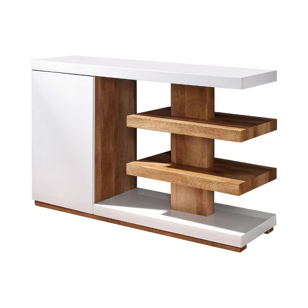 Hal Open Shelf Sofa Table White - miBasics | Target