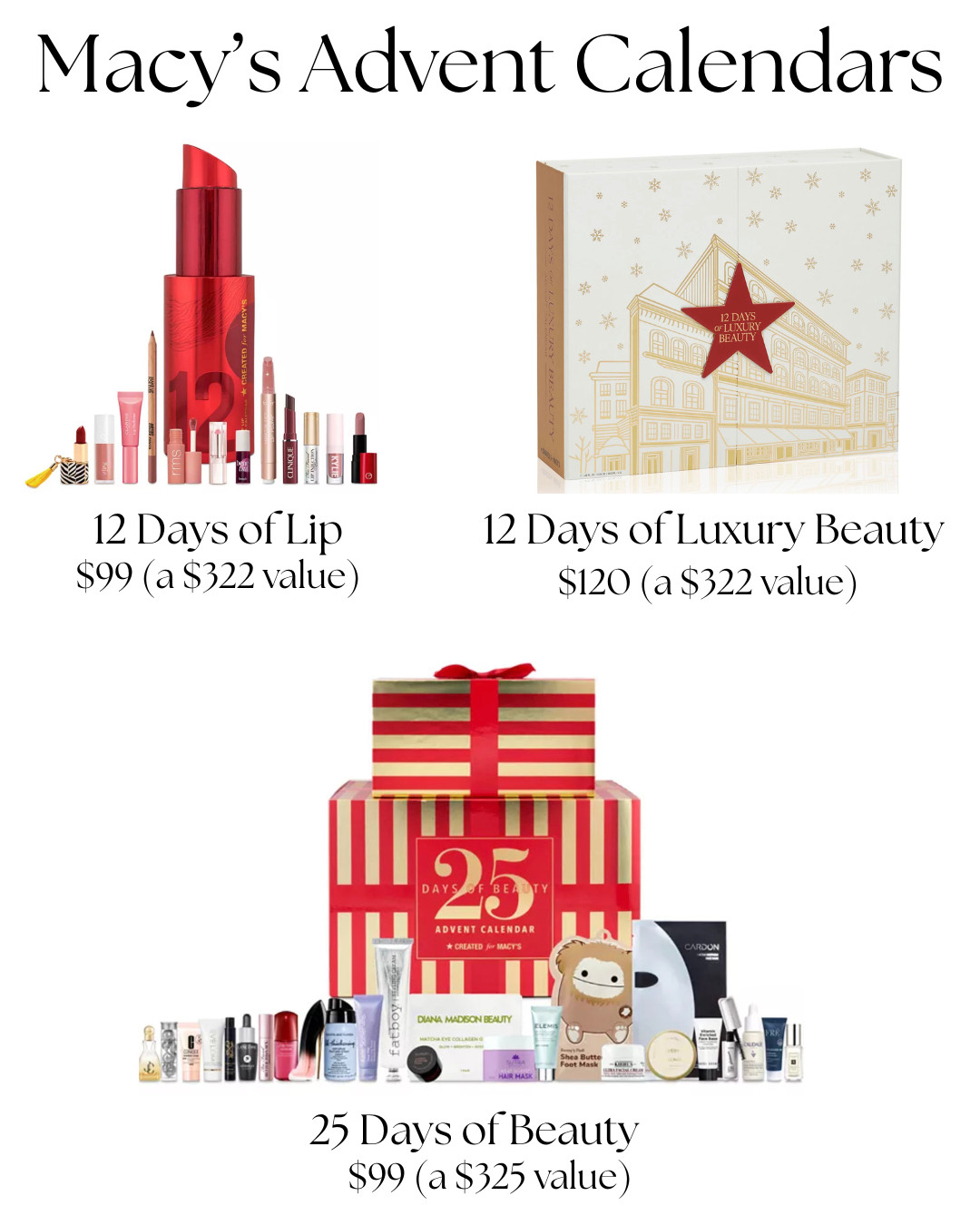 Macy's 2025 Beauty Advent Calendar  

 #LTKSeasonal #LTKFindsUnder100 #LTKBeauty