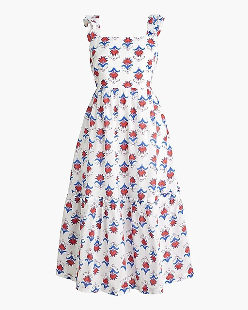 Squareneck midi dress | J.Crew Factory
