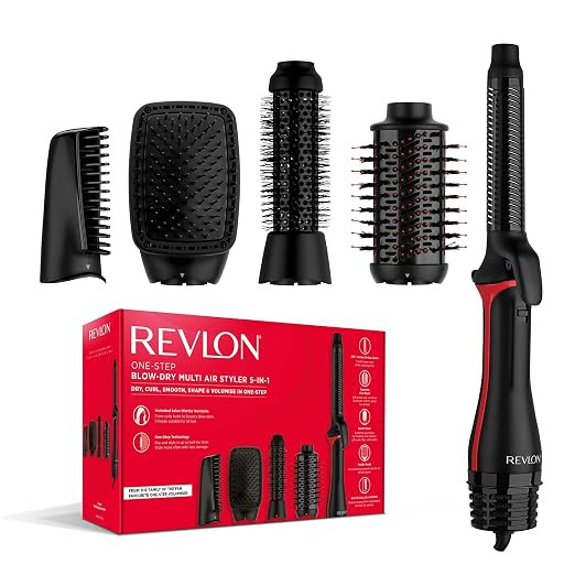 REVLON 5-in-1 One-StepTM-Haartrockner und Multi-Styler (abnehmbare Köpfe, Lockenaufsatz, Trockne... | Amazon (DE)
