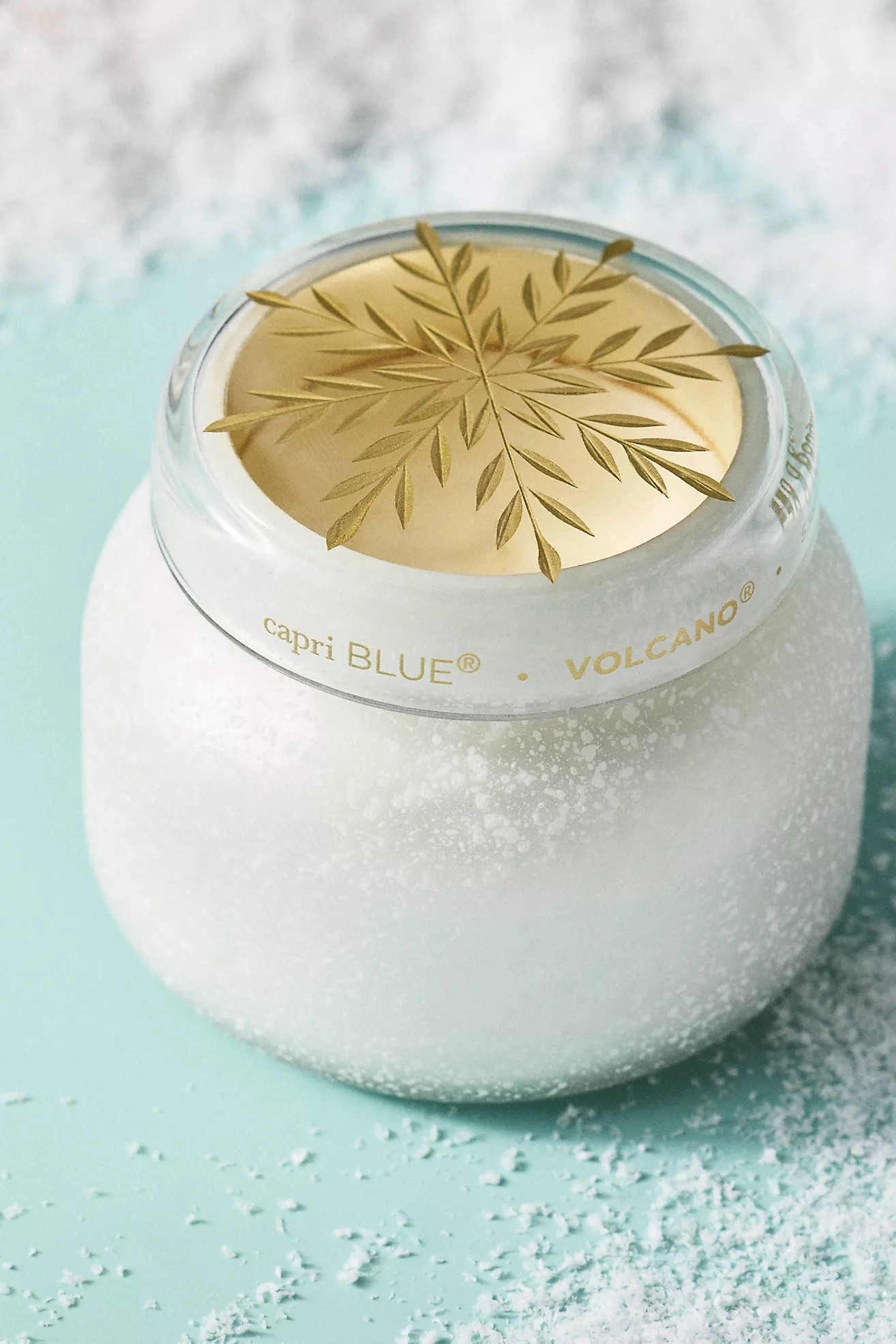 Capri Blue Volcano Snowflake Glass Candle | Anthropologie (US)
