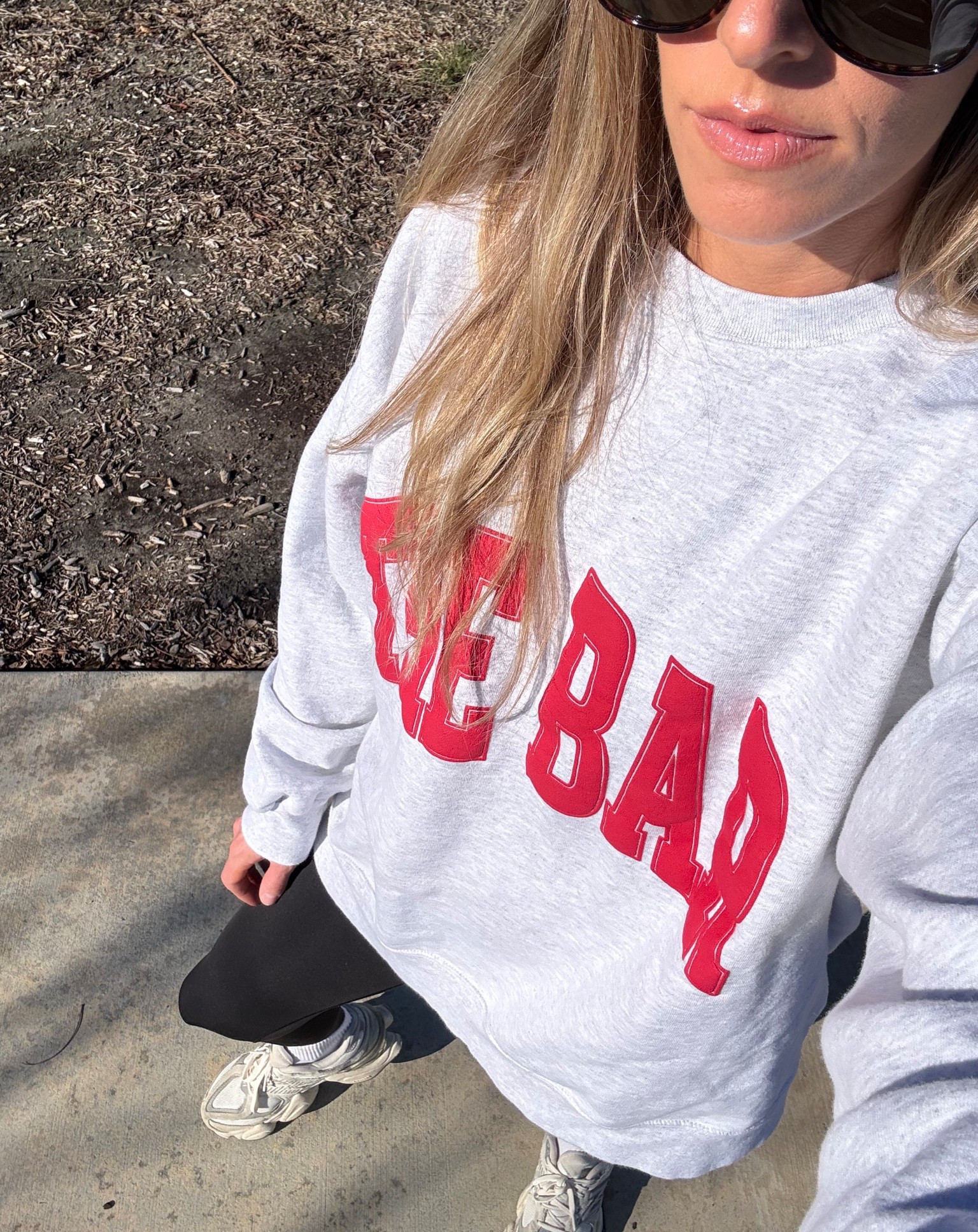 OOTD ❤️ I just got this sweatshirt from The Bar and I have a feeling I will be wearing it quite often! It’s super soft, I sized up to an XL for a more oversized fit. 

The Bar, Alo, New Balance, Amazon, leggings outfit, black leggings, comfy outfit, mom style, school dropoff outfit, everyday outfit, daytime casual outfit 

#LTKootd #LTKgrwm #LTKmomlife
