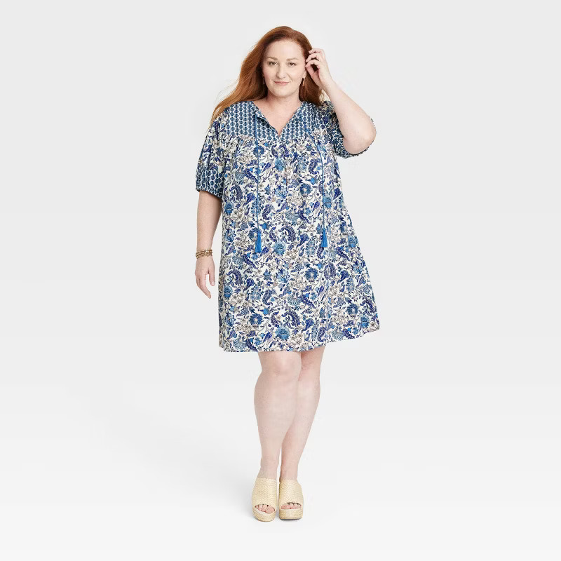 Women's Short Sleeve A-Line Dress - Knox Rose™ | Target