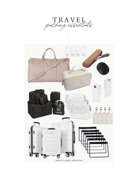 Travel - packing essentials 
Amazon travel finds. Neutral packing finds. Amazon. Travel. Vacation  

#LTKFind #LTKSeasonal #LTKunder50