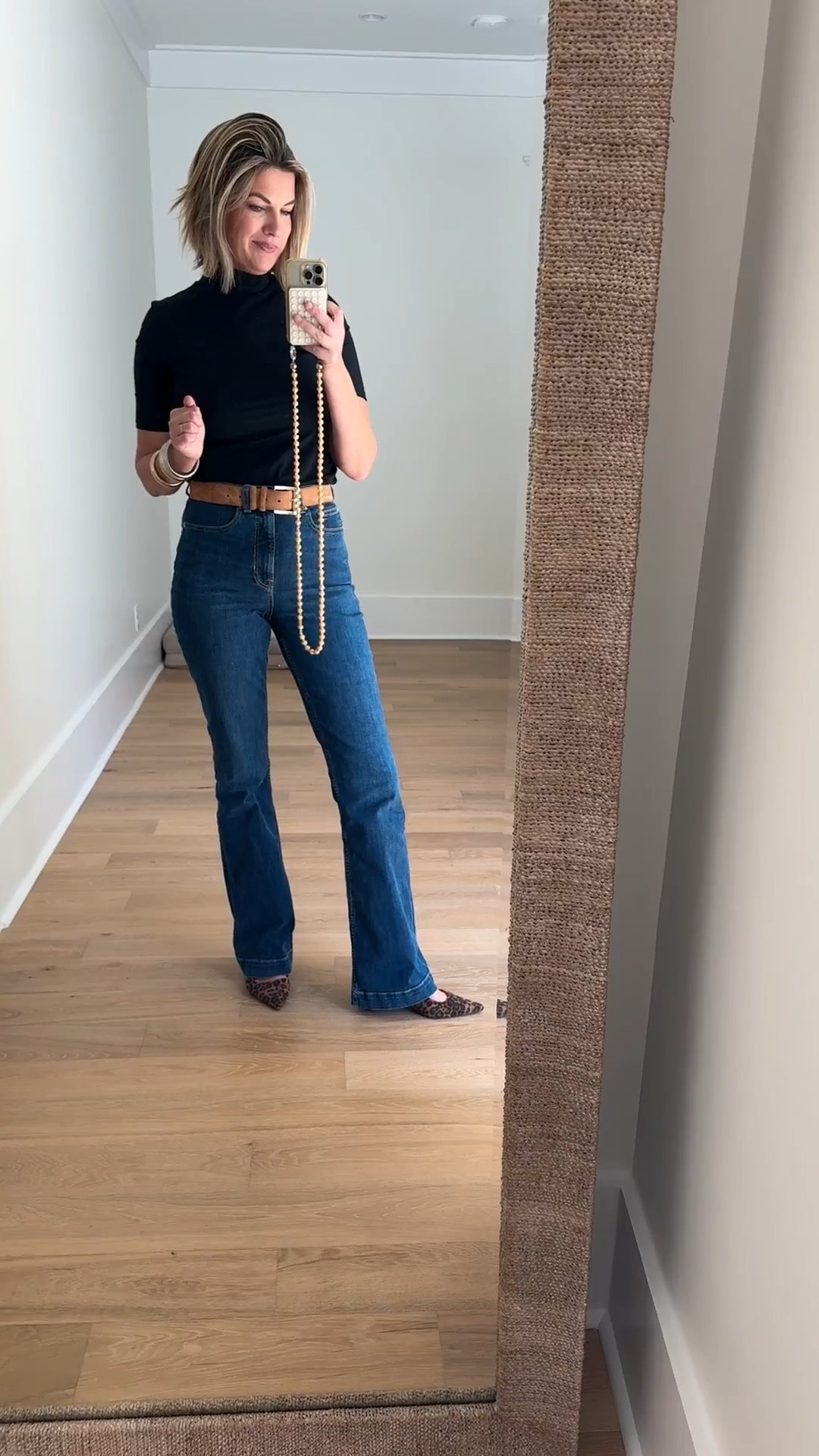 I am 5’11” wearing small in the top and 8 long in the jeans. Use code RACHELXSPANX if you’re a new customer for a discount.  Leopard shoes true to size.  

#LTKOver40 #LTKootd #LTKTall