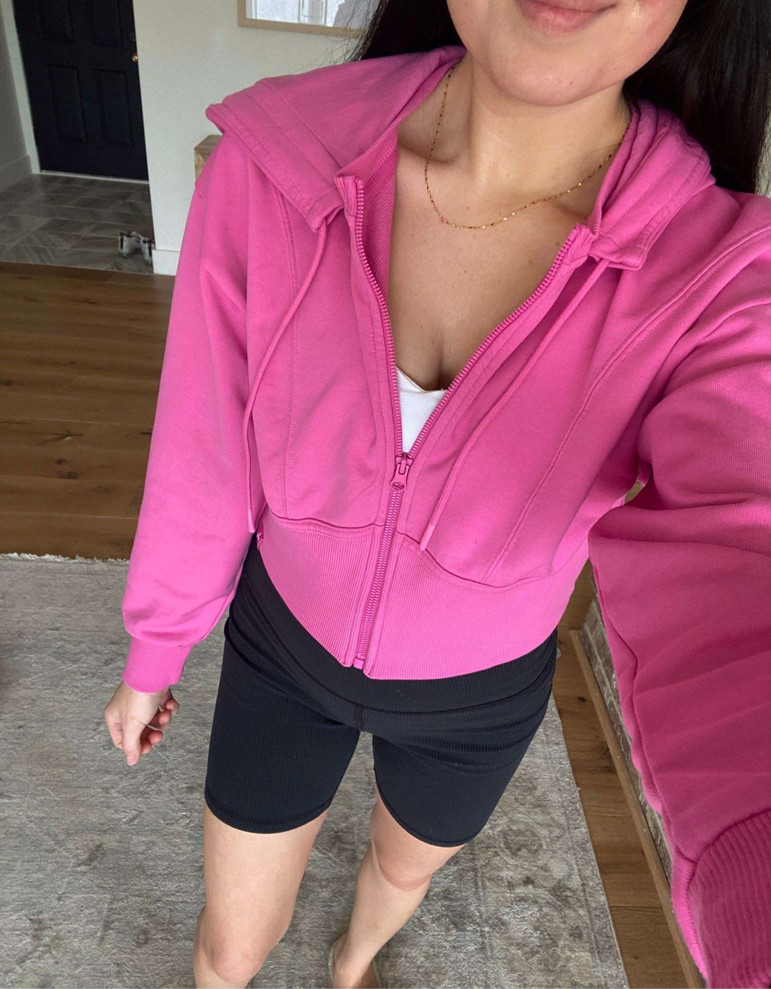 Grabbed the cutest set from target! Pairing the jacket with these aerie biker shorts! Love this for spring! #joylab #mom #athleisure

#LTKunder50 #LTKSeasonal #LTKFind