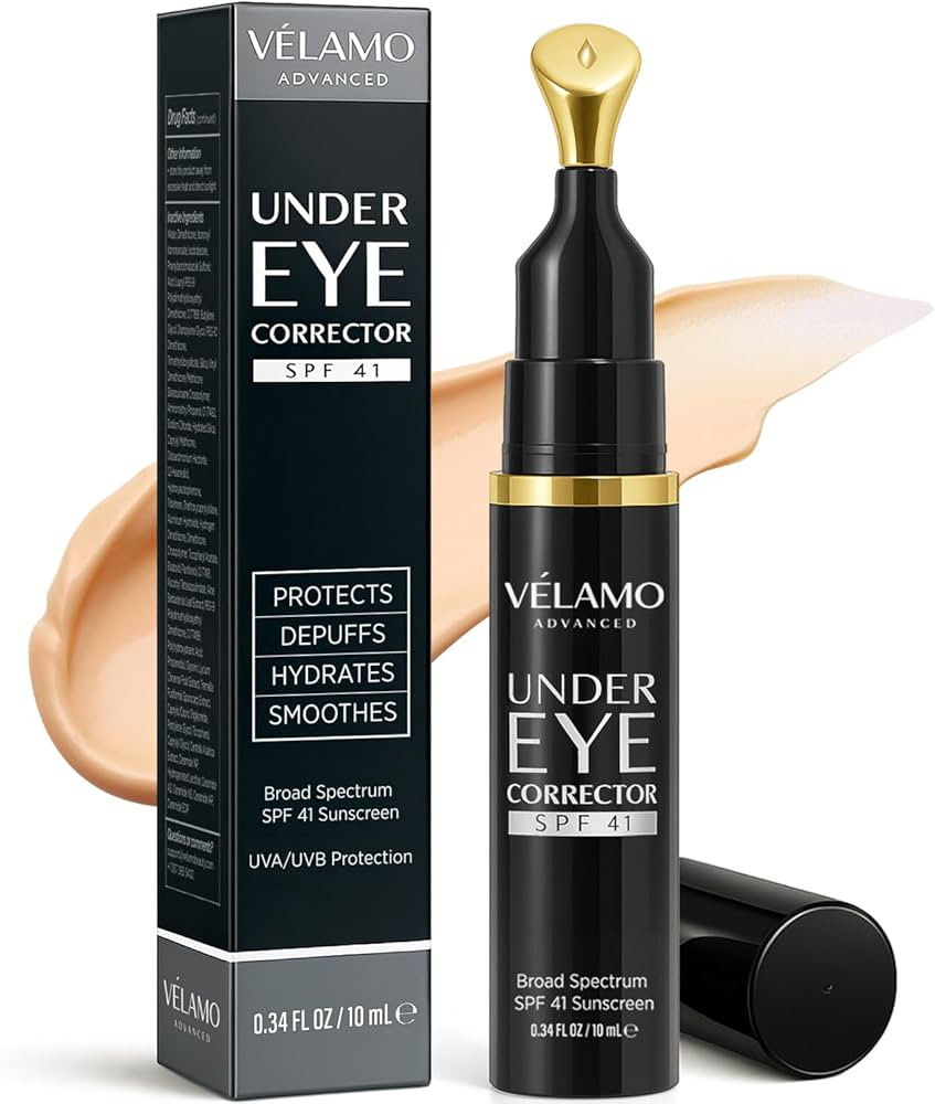 VELAMO ADVANCED Luminous Eye Corrector SPF 41: Under Eye Color Corrector for Dark Circles, Fine L... | Amazon (US)