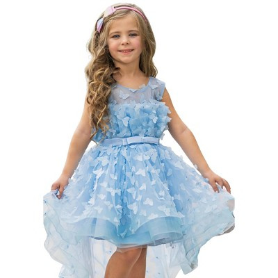 When Dreams Come True Blue Butterfly Dress Mia Belle Girls, Blue, 5 | Target