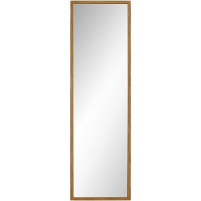 Noble Park Eton Gold 18" x 60" Rectangular Thin Framed Wall Mirror | Target