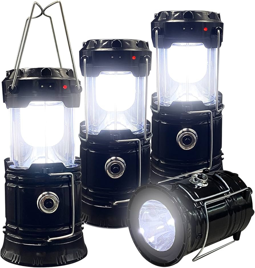 Collapsible Portable LED Camping Lantern XTAUTO Lightweight Waterproof Solar USB Rechargeable LED... | Amazon (US)