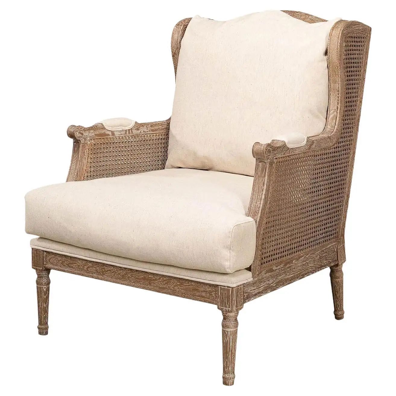 French Caned Armchair For Sale at 1stDibs | 1stDibs