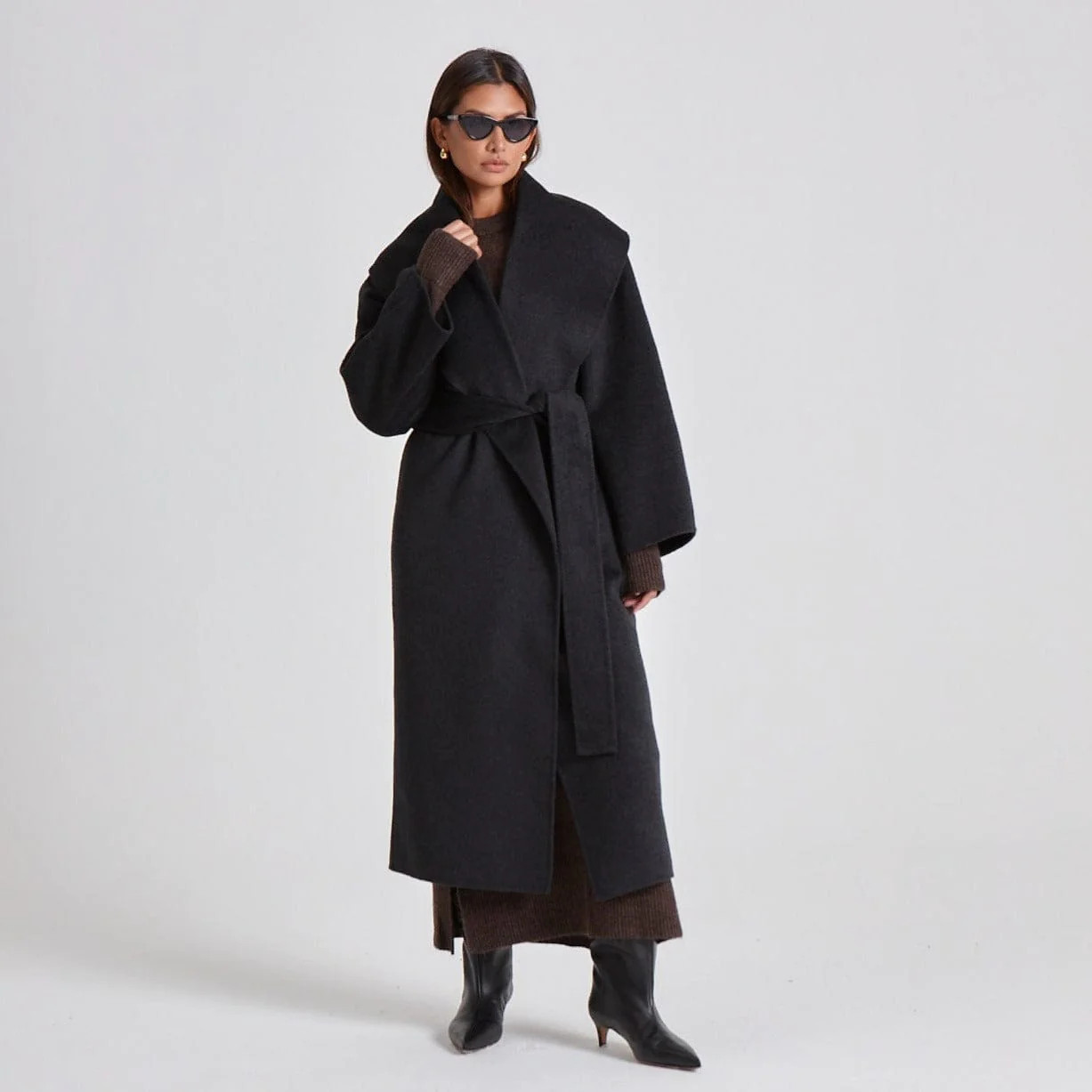 ROBE COAT - CHARCOAL | WAT The Brand