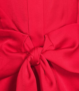 Odessa Button Front Long Sleeve Collared Neckline Tie Front Shirt Dress | Dillard's