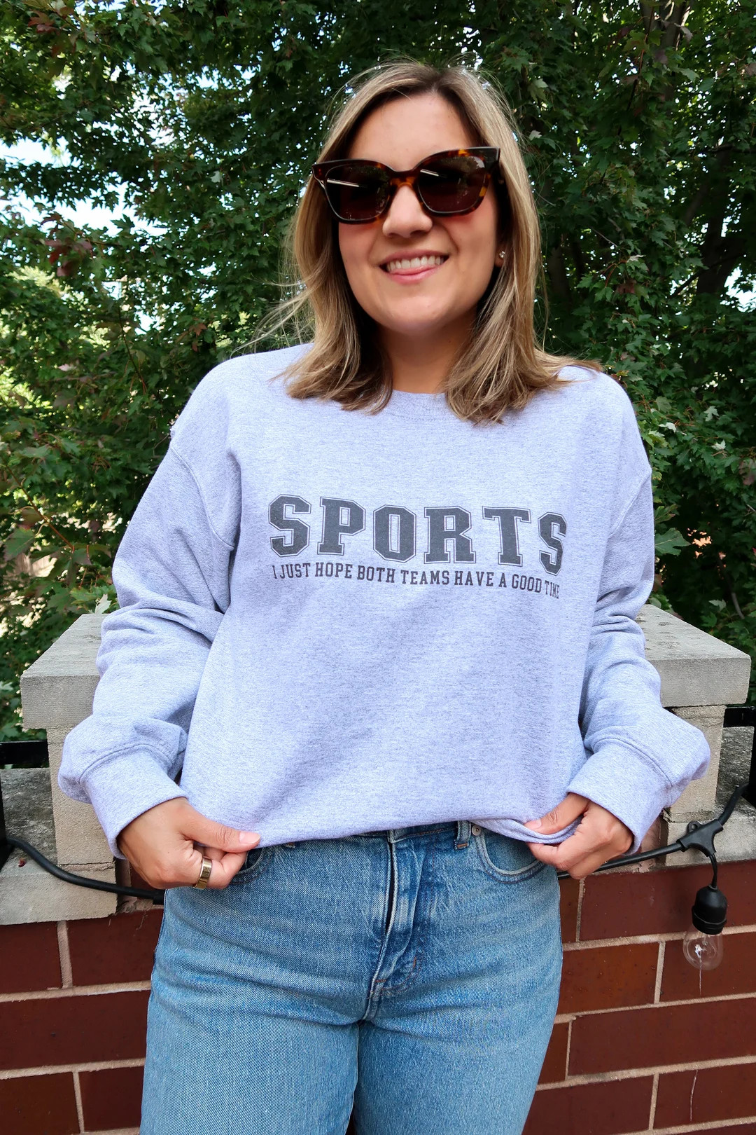 I Just Hope Both Teams Have A Good Time Sports Sweatshirt Go - Etsy | Etsy (US)