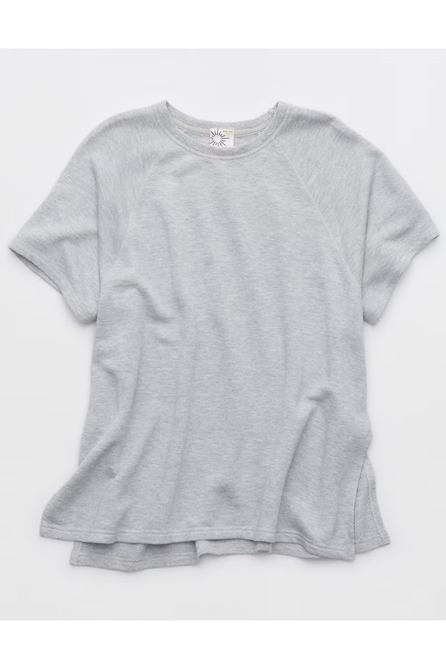 OFFLINE By Aerie Keep It 100 Terry Oversized T-Shirt Women's Medium Heather Gray XXS | Aerie