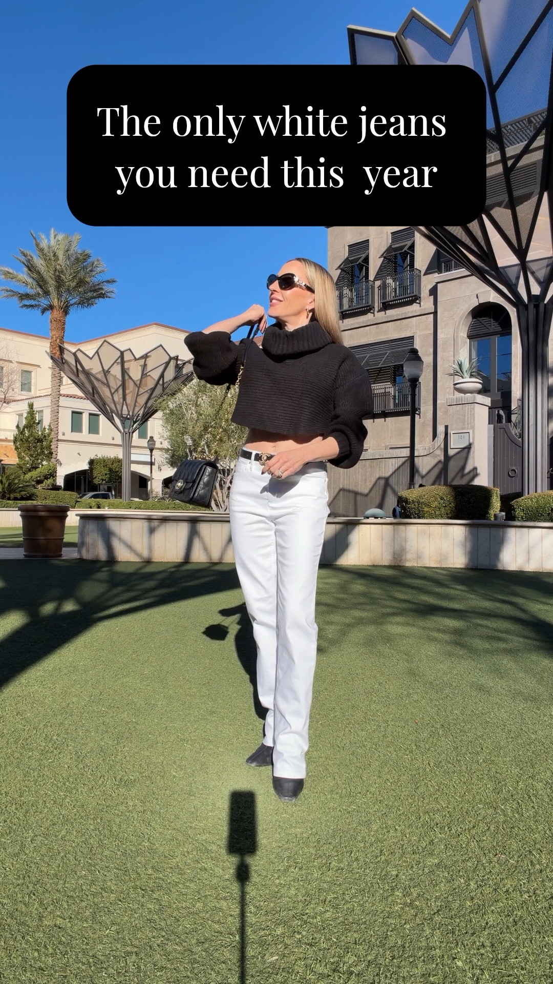 Winter outfit idea: white jeans + black roll neck sweater + black boots. I’m not sure what’s more surprising: the fact these Jones New York white jean aren’t see through, that the fits perfect or that they’re on sale for $35 (were $69)!!! They come in 9 colors and I sized up 1 size. #jonesnework

#LTKootd #LTKSaleAlert #LTKSeasonal