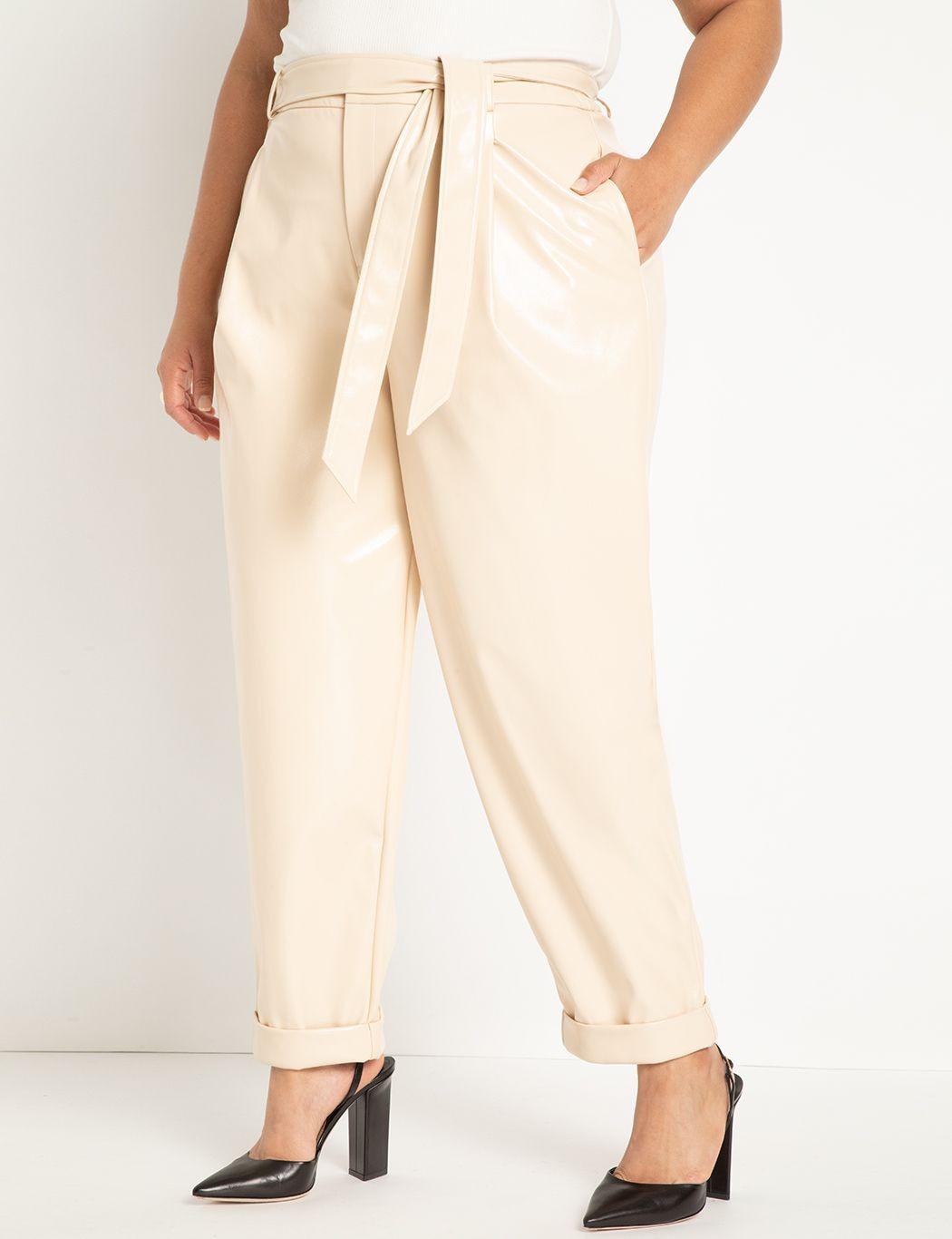 Patent Faux Leather Pant | Eloquii