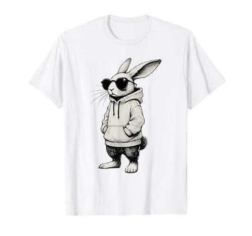 Bunny Face with Sunglasses Easter Day for Boys Men Kids T-Shirt | Amazon (US)