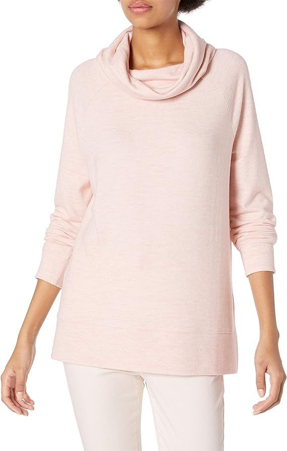 Amazon Brand - Daily Ritual Women's Cozy Knit Raglan Funnel Neck Sweatshirt | Amazon (US)