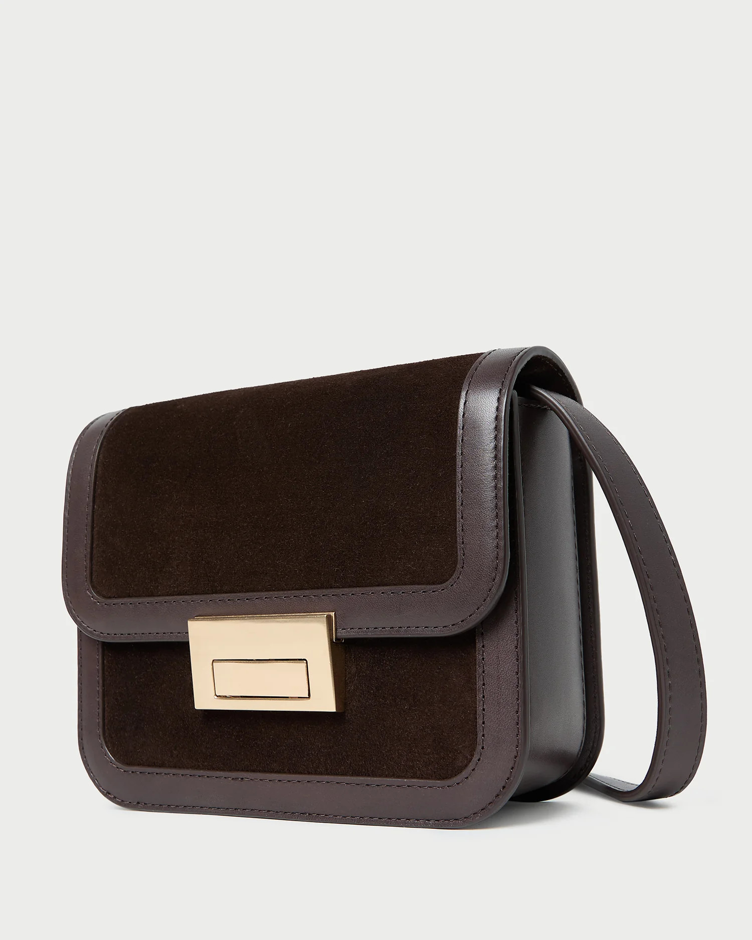 Desi Brown Suede Crossbody | Loeffler Randall