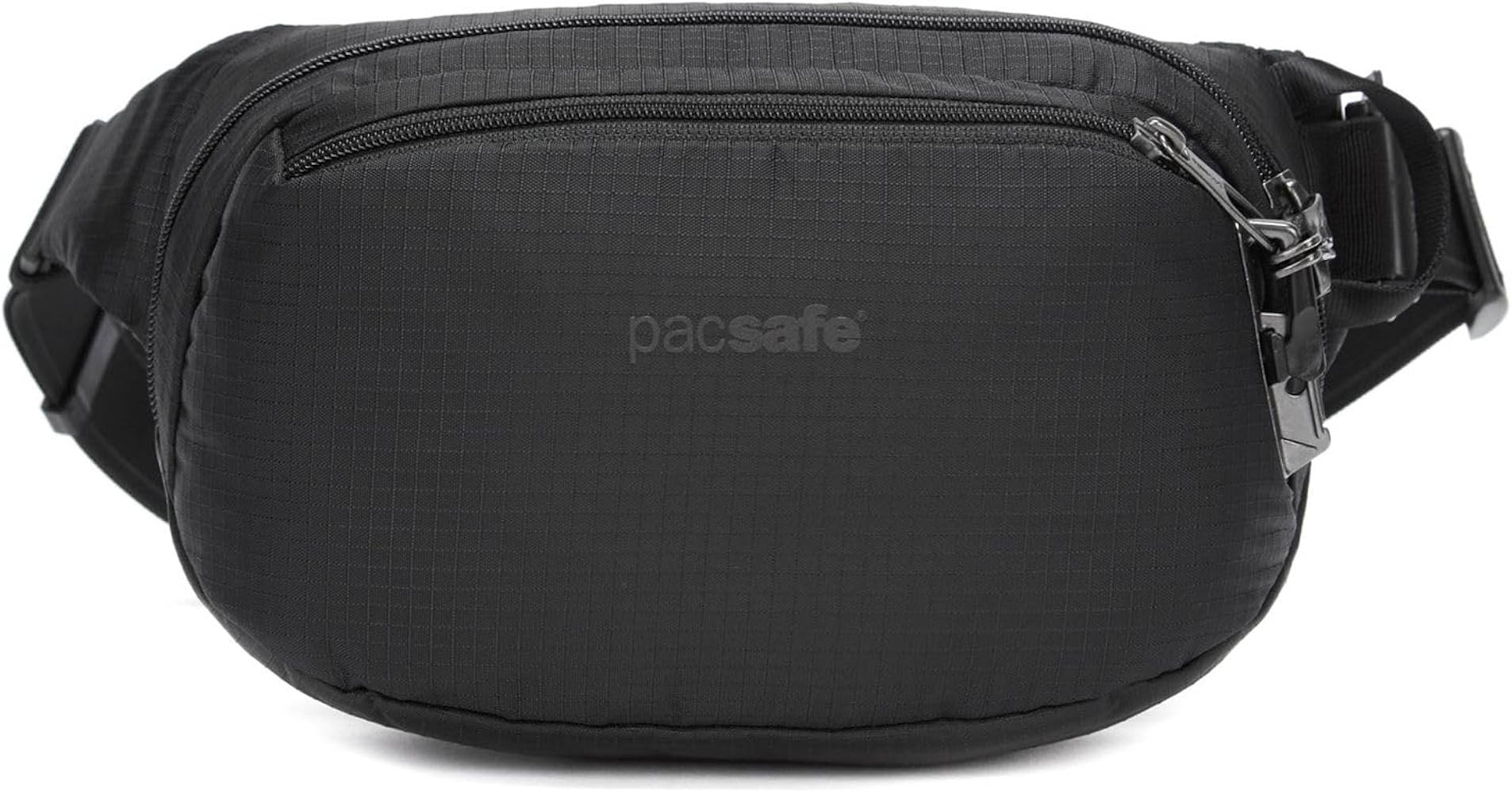 Pacsafe Vibe 100 4 Liter Anti Theft Fanny Pack-Fits 7 inch Tablet Waist, Black | Amazon (US)