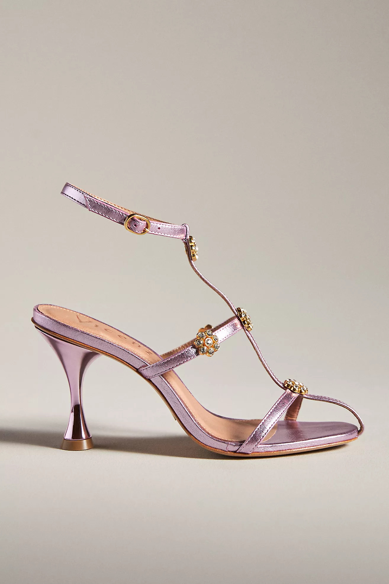 Vicenza Floral Cage Heels | Anthropologie (US)