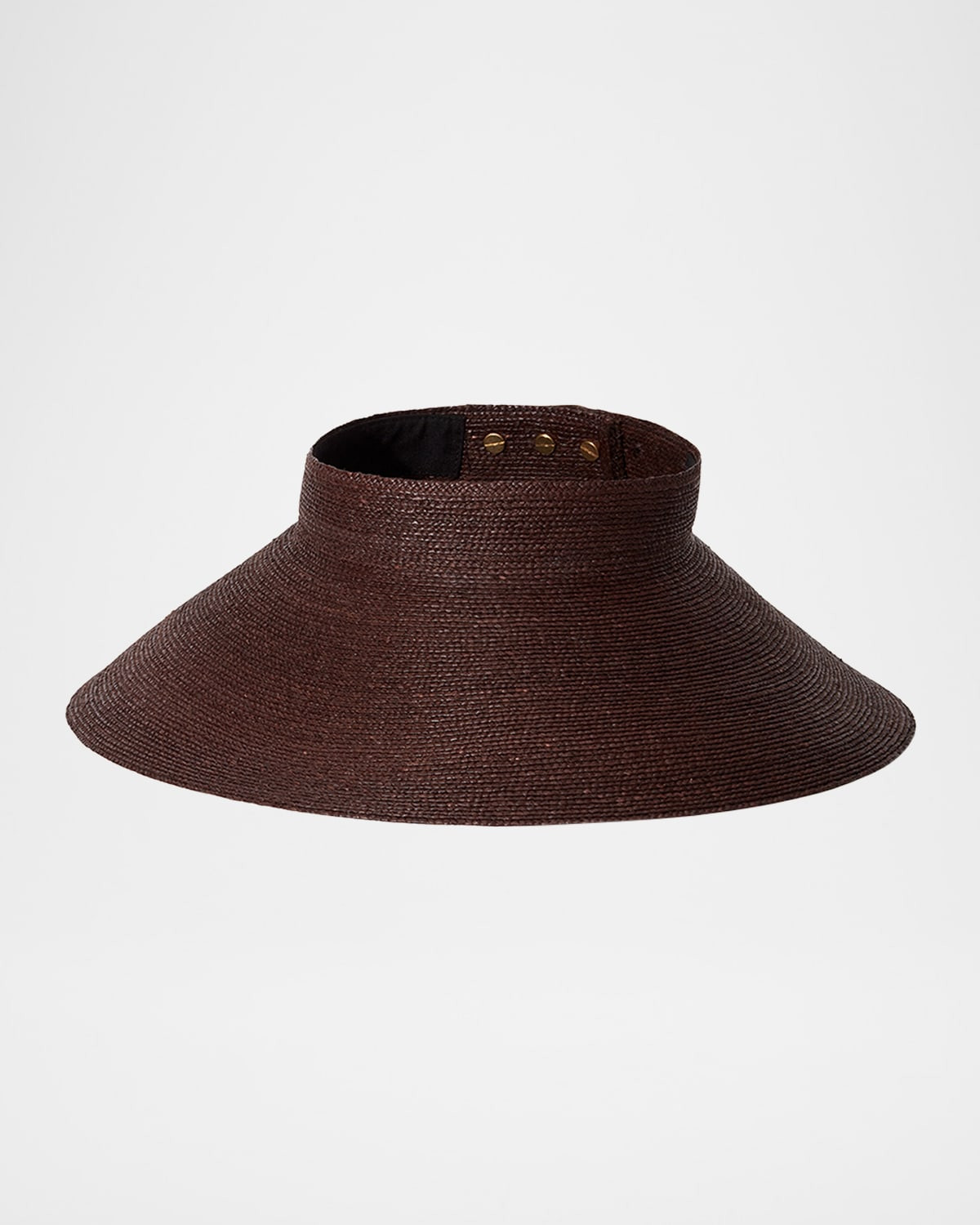 Birdie Wide-Brimmed Raffia Visor | Neiman Marcus