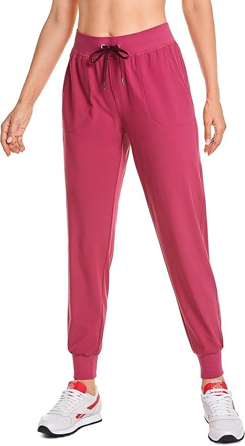 CRZ YOGA Women's Lightweight Workout Joggers 27.5" - Travel Casual Outdoor Running Athletic Track... | Amazon (US)