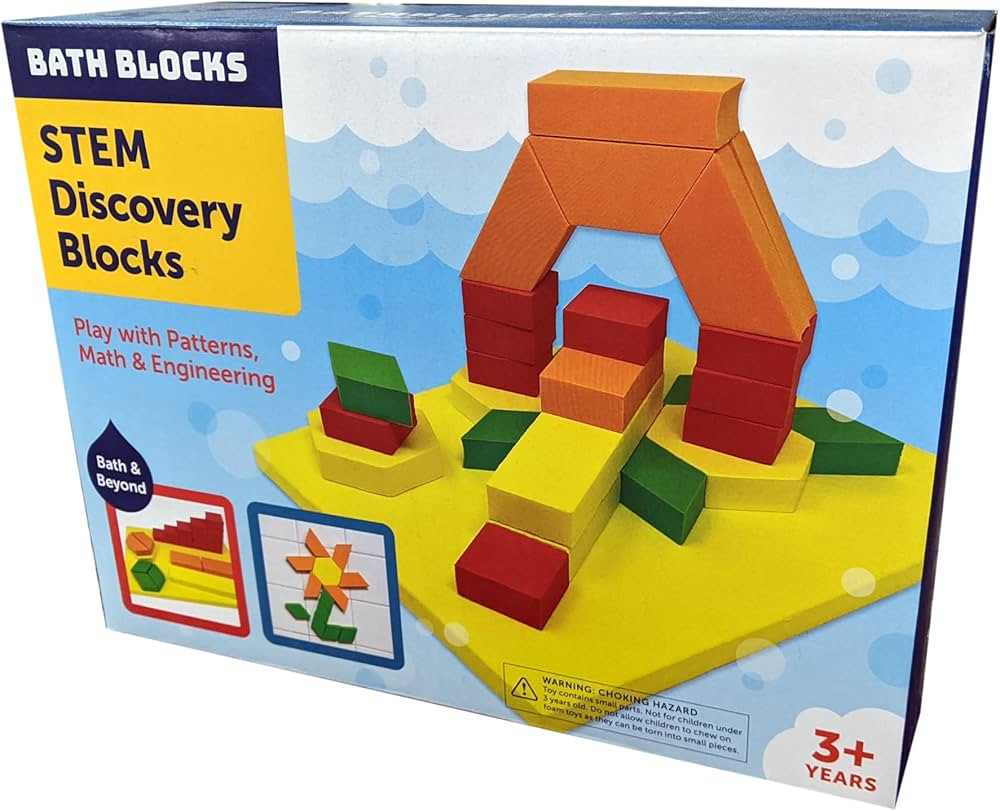 Stem Discovery Blocks STEM Blocks Tower Blocks Educational Bath Toy Pool Toy in Science Museums a... | Amazon (US)