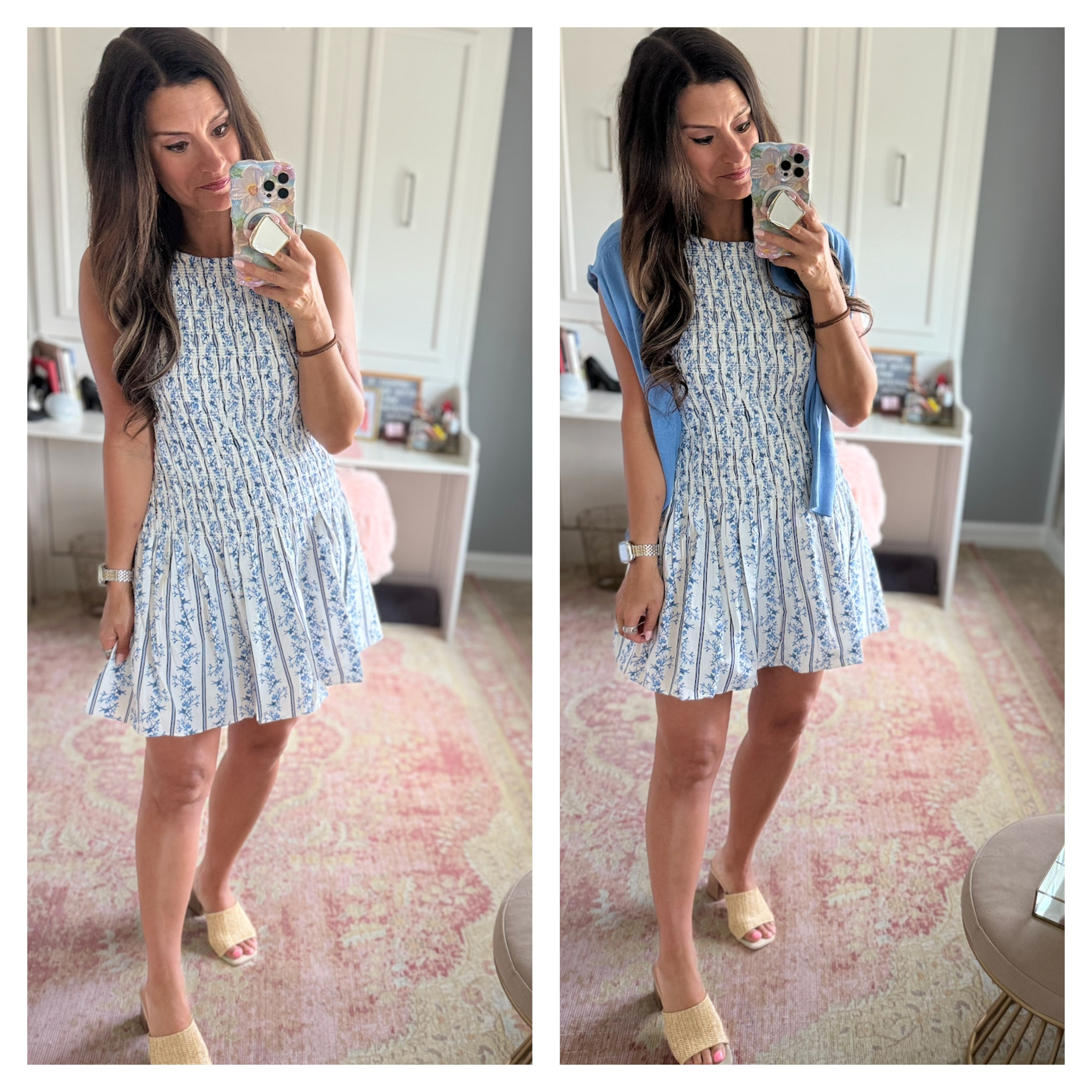 Great blue dress for summer