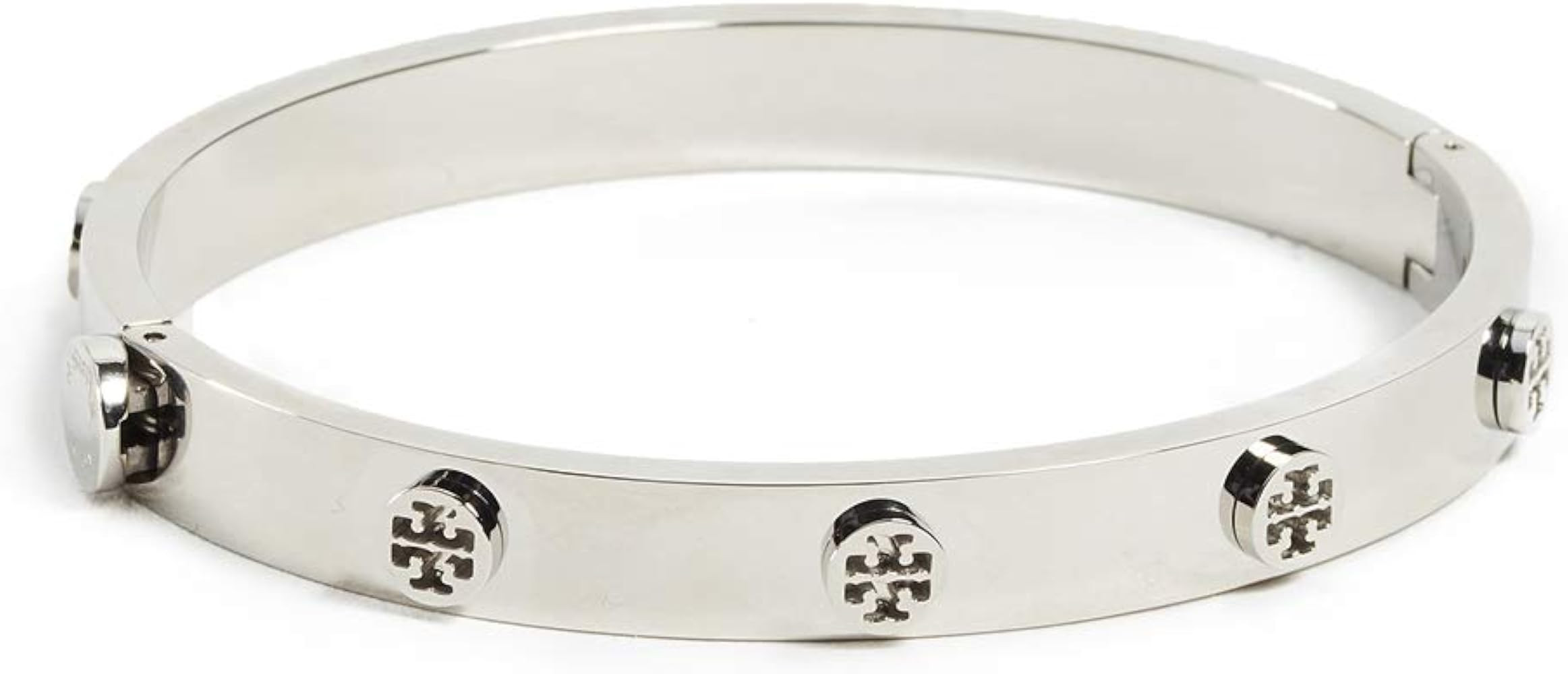 Tory Burch Women's Logo Stud Hinge Bracelet | Amazon (US)