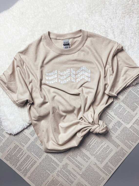 Would Rather Be Reading Tee | Comfy Sweater | Lounge Wear | Booklover | Inked Illusions Co | Etsy (CAD)