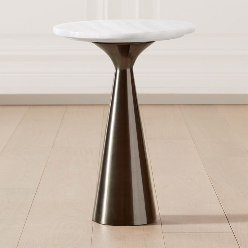 Nina Large Rose Quartz Side Table + Reviews | CB2 | CB2