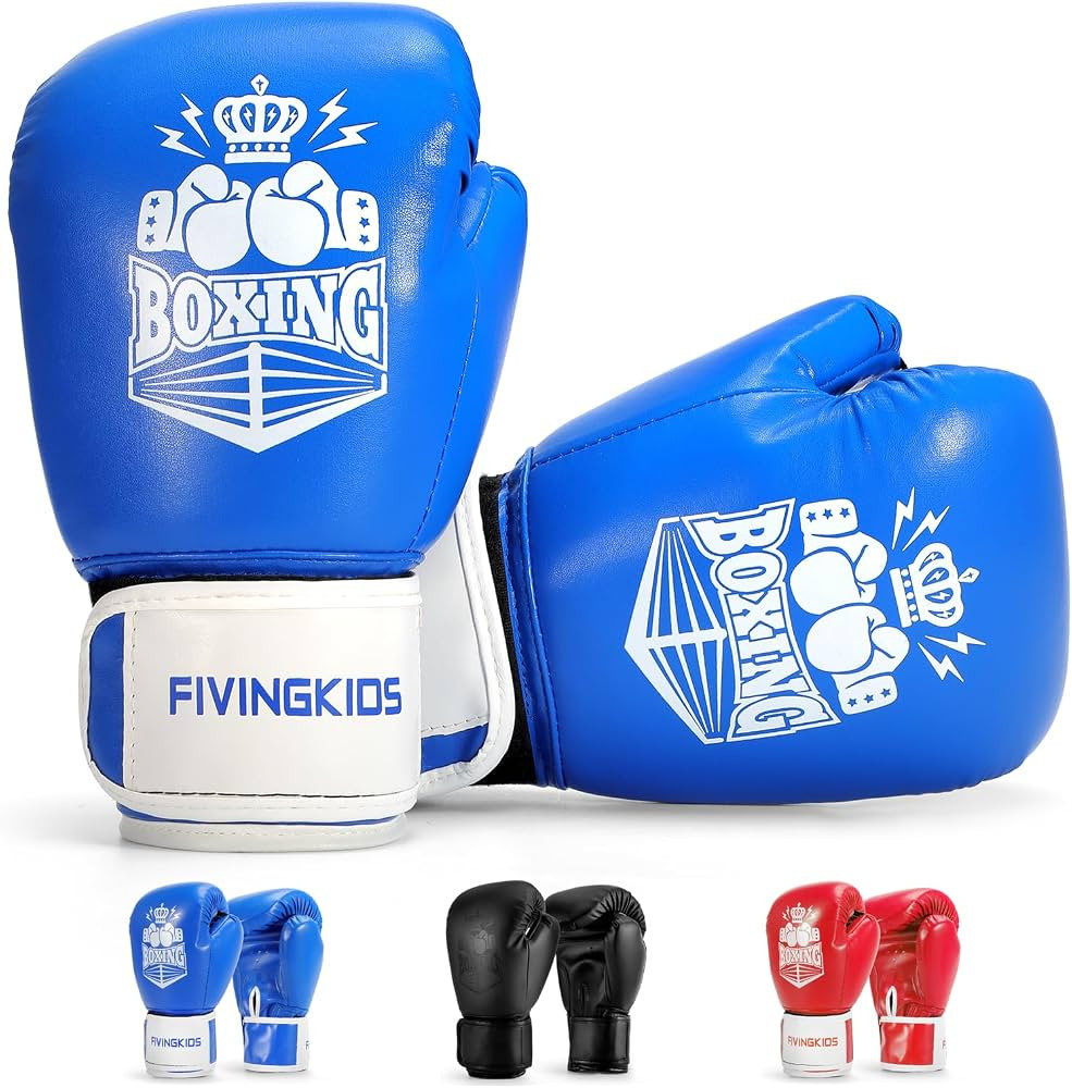 FIVING Kids Boxing Gloves for Boys and Girls,Youth Boxing Training Gloves for Kids 3-15,Kids Spar... | Amazon (US)