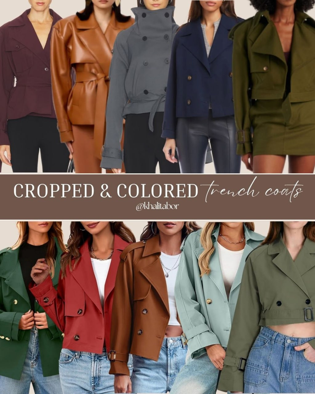 The trench coat, but make it modern 💚 Cropped fits and fresh colors are such a vibe this season. So easy to style with basics.

// Coats, Womens Coat, Trench Coat, Trench Coat Outfits, Cropped Trench, Cropped Trench Coat, cropped Trench Coat Outfits 

 #LTKgrwm #LTKootd #LTKSeasonal