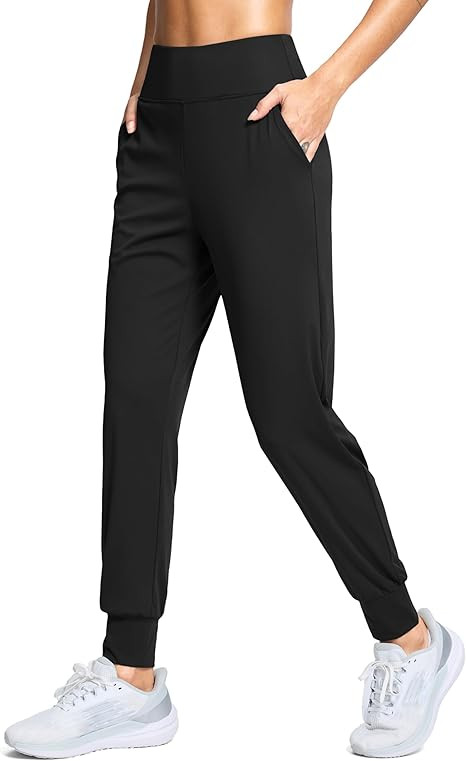 SANTINY Women's Joggers Pants with Pockets Lightweight High Waisted Athletic Gym Workout Pants fo... | Amazon (US)