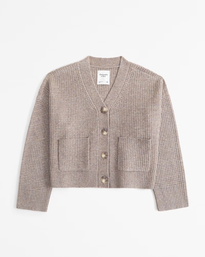 Waffle Cardigan | Abercrombie & Fitch (US)